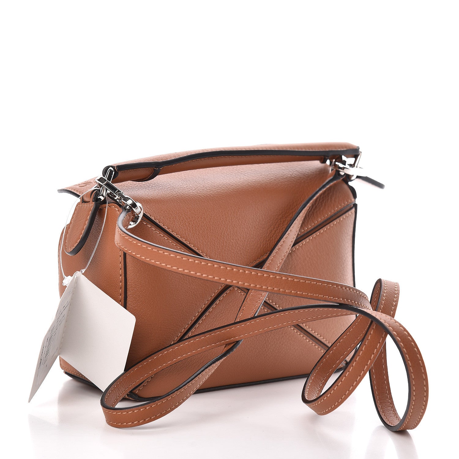 Loewe Calfskin Mini Puzzle Bag Tan 3 of 9