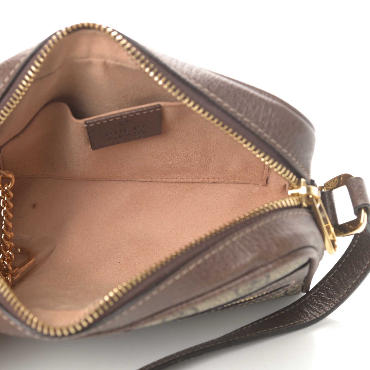 Gucci GG Supreme Monogram Web Mini Ophidia Shoulder Bag Brown 5 of 11