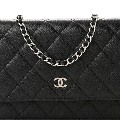 Chanel Caviar Quilted Wallet on Chain WOC Black 9 of 13
