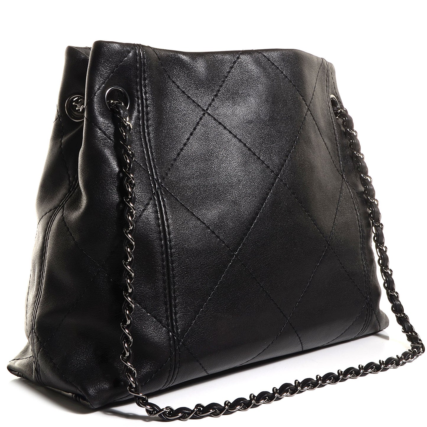 Lambskin Soft Touch Shoulder Bag Black
