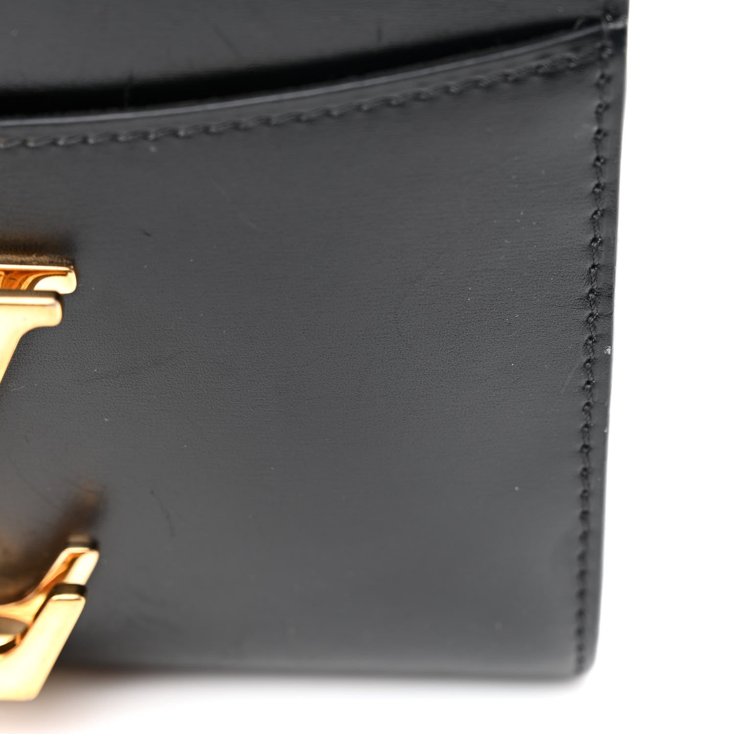 Louis Vuitton Calfskin Chain Louise MM Black 12 of 15