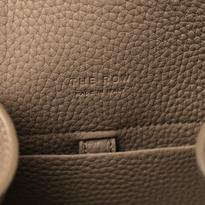 The Row Grained Calfskin Soft Margaux 10 Bag Dark Taupe 6 of 11