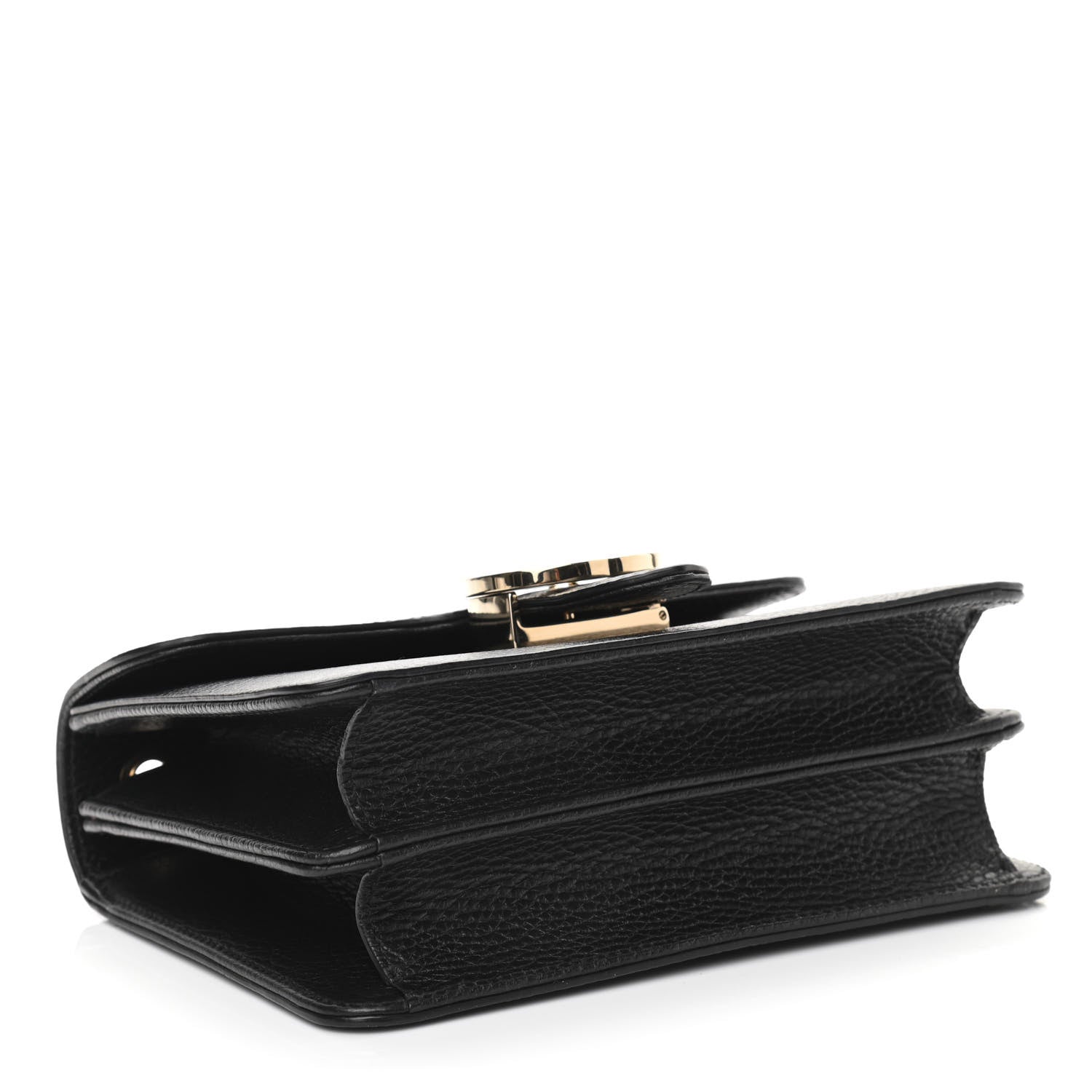 Gucci Dollar Calfskin Small Interlocking G Shoulder Bag Black 4 of 11