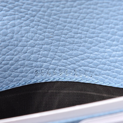 Gucci Dollar Calfskin Swing Continental Wallet Mineral Blue 7 of 8