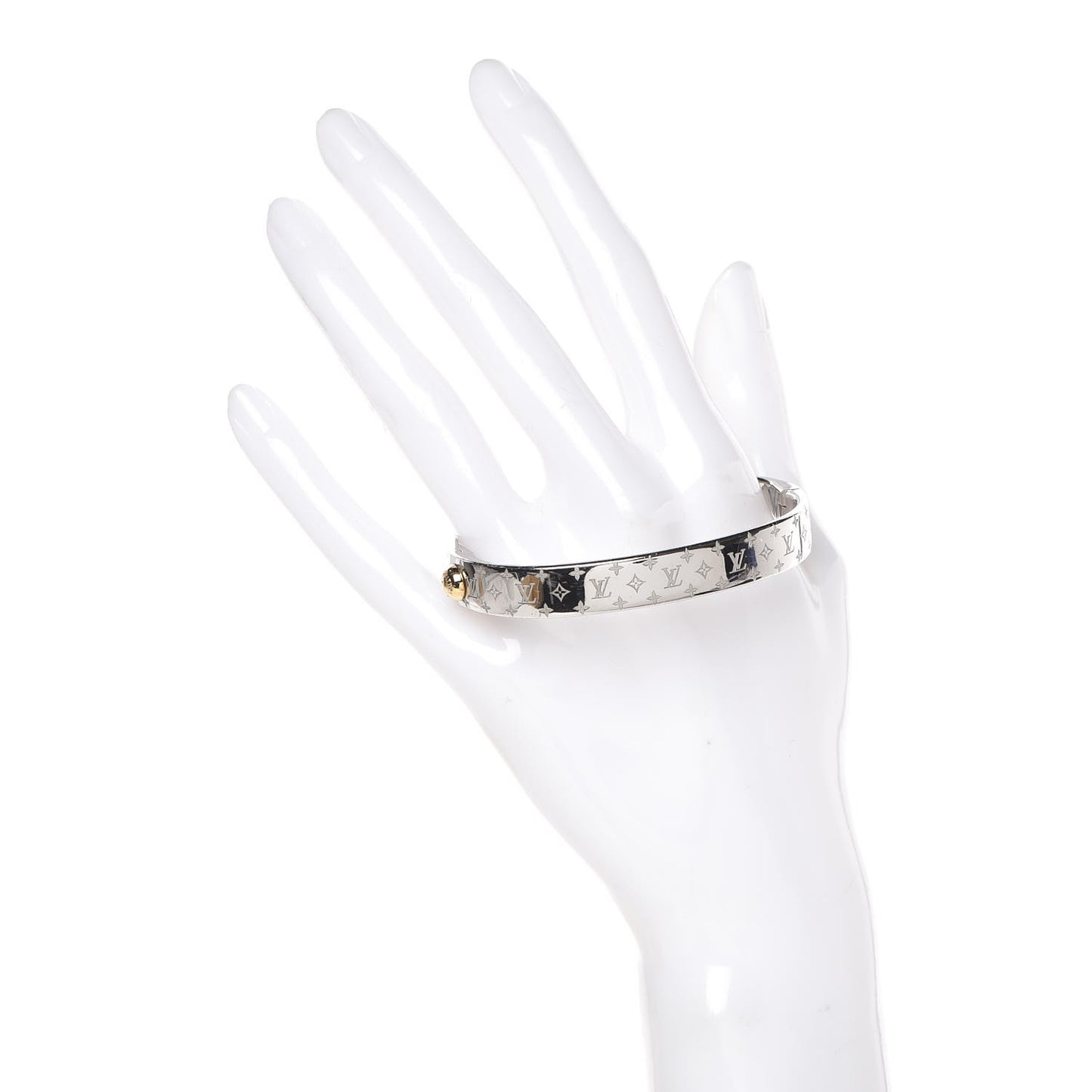 Palladium Monogram Nanogram Cuff M