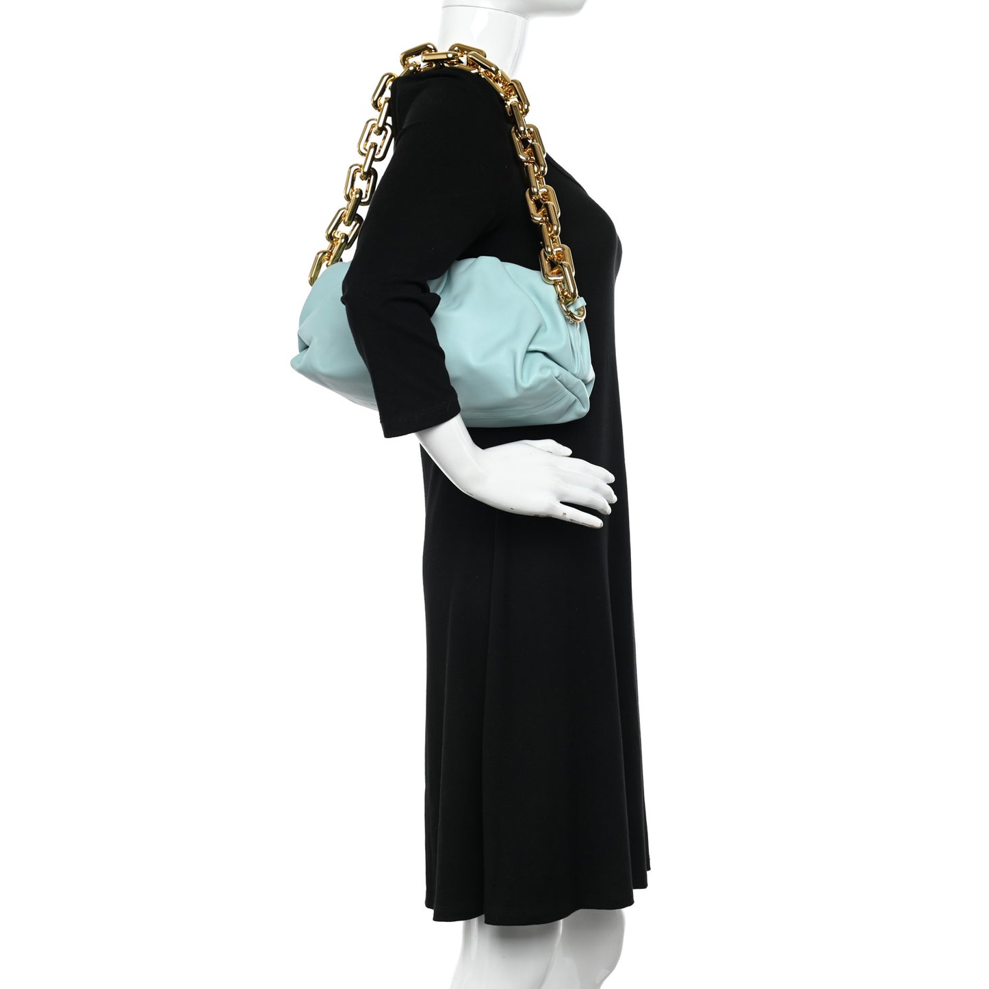 Calfskin The Pouch Chain Spearmint