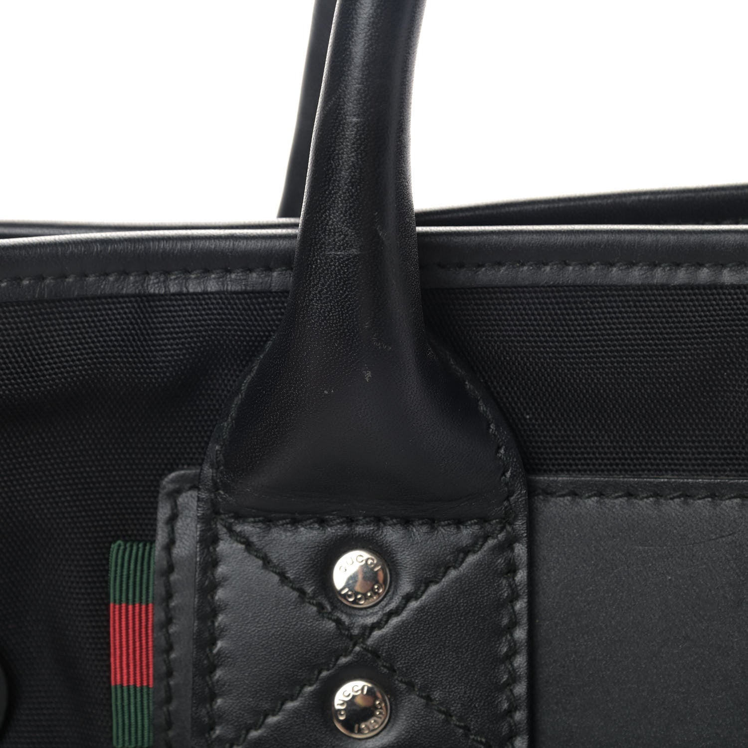 Gucci Nylon Web Briefcase Black 12 of 14