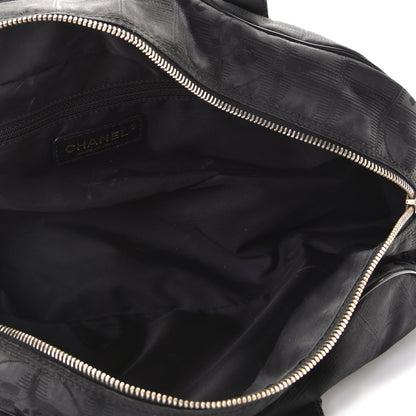 Chanel Nylon Travel Bowler Black 5 of 9