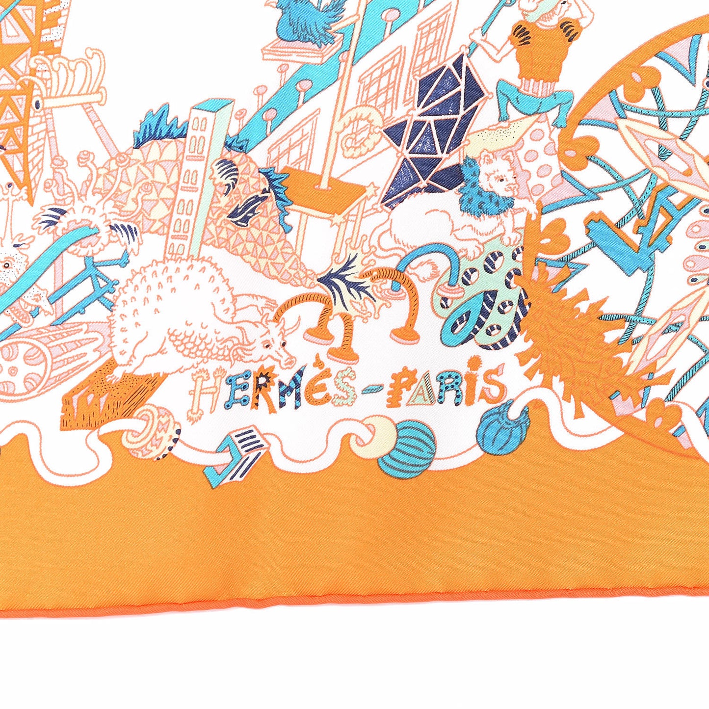 Silk La Folle Parade Scarf 90
