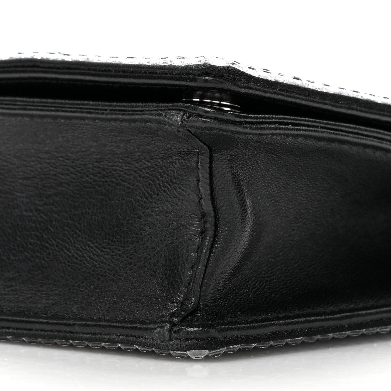 Miu Miu Nappa Crystal Starlight Mini Clutch Bag Black 8 of 9