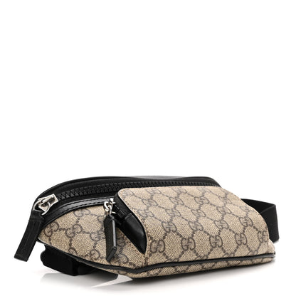 Gucci GG Supreme Monogram Belt Bag Black 4 of 10