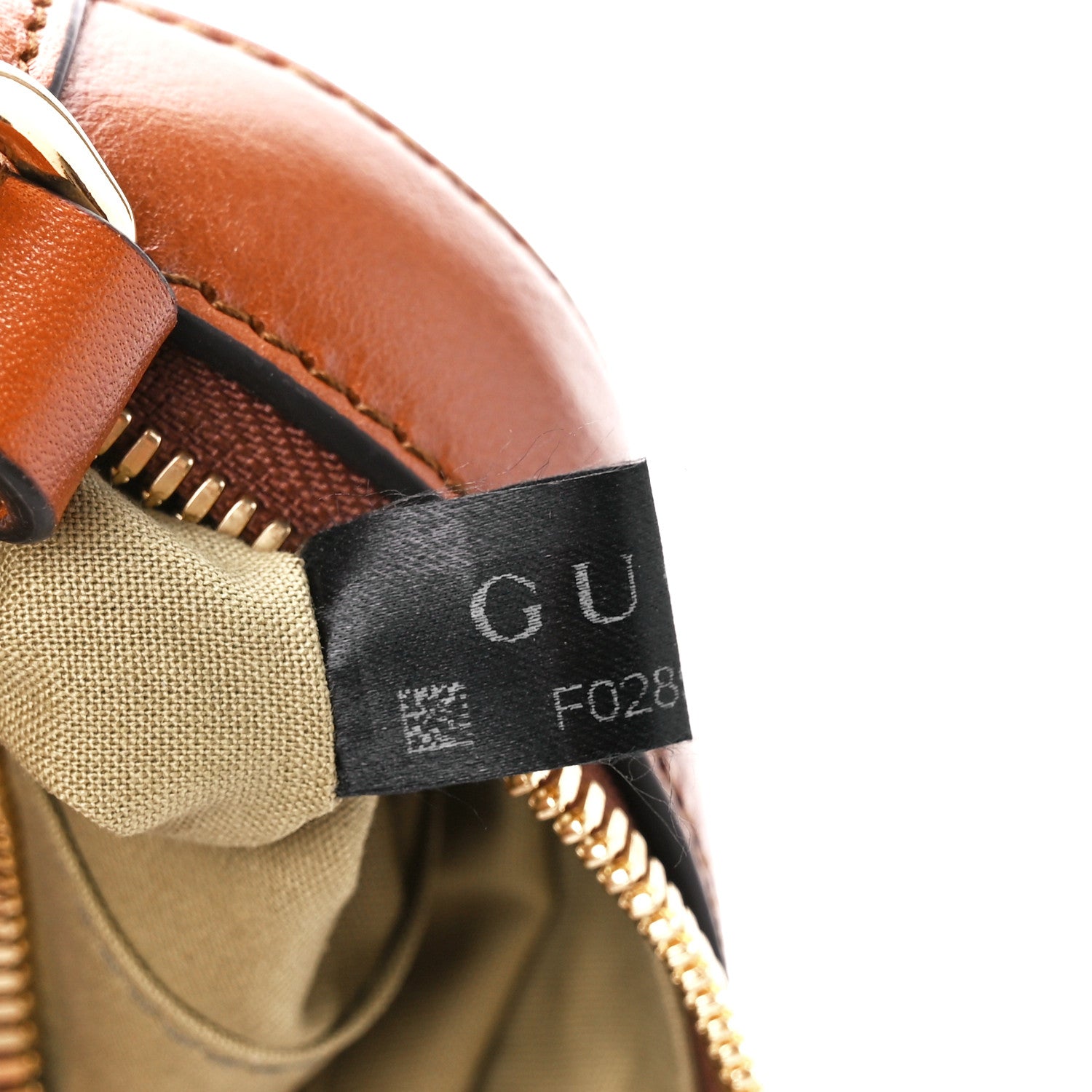 Gucci Vintage Canvas Web Shoulder Bag Sand Cuir 8 of 12