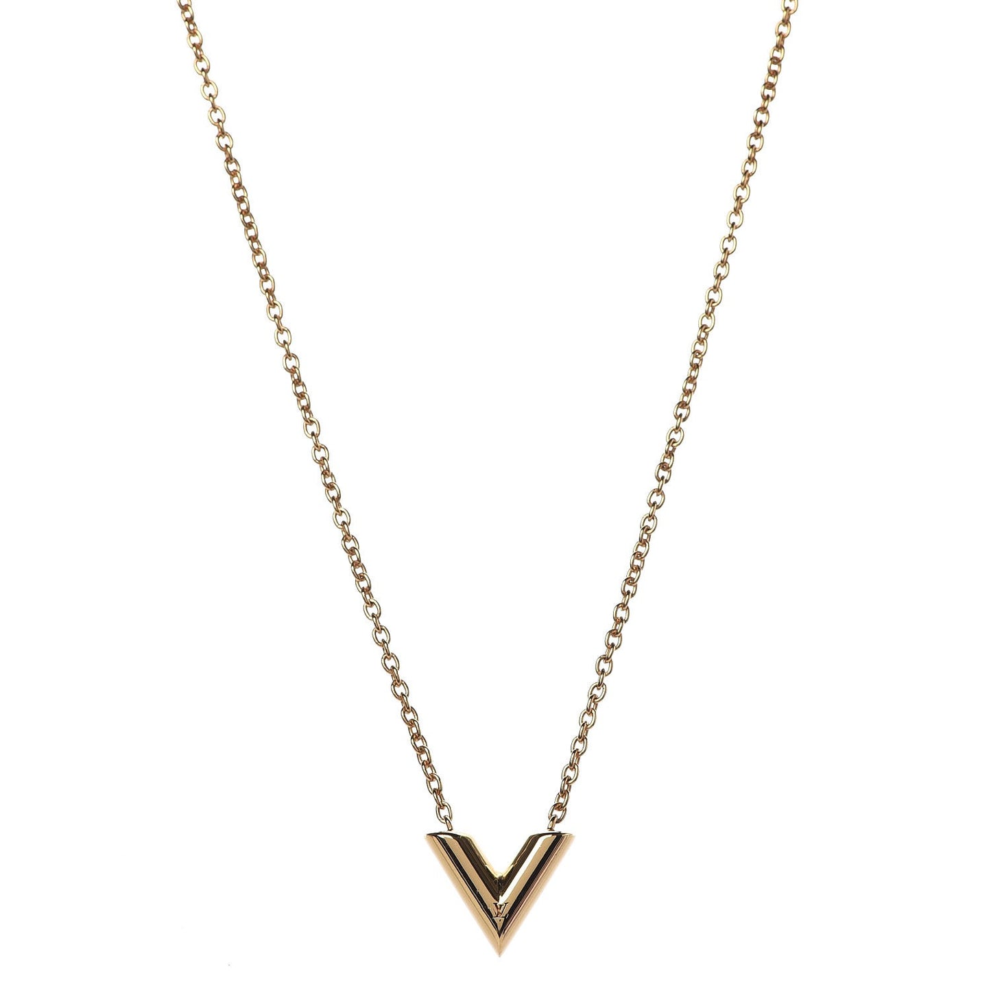 Essential V Necklace Gold