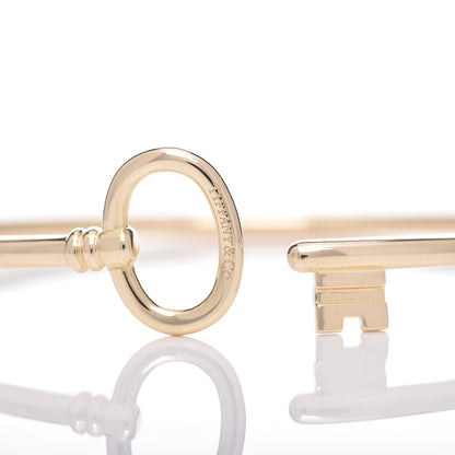 Tiffany 18K Yellow Gold Keys Wire Bracelet 4 of 6