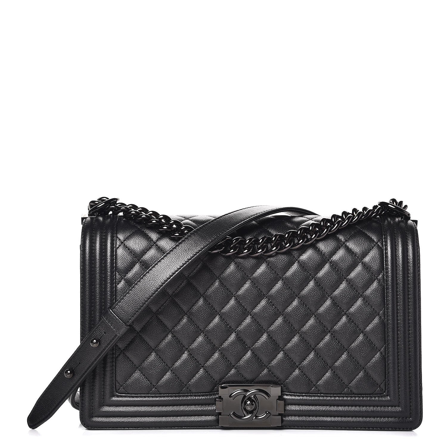 Chanel Caviar Quilted New Medium Boy Flap So Black 1 of 8