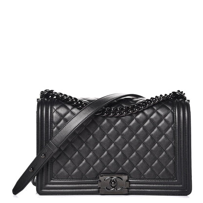 Chanel Caviar Quilted New Medium Boy Flap So Black 1 of 8