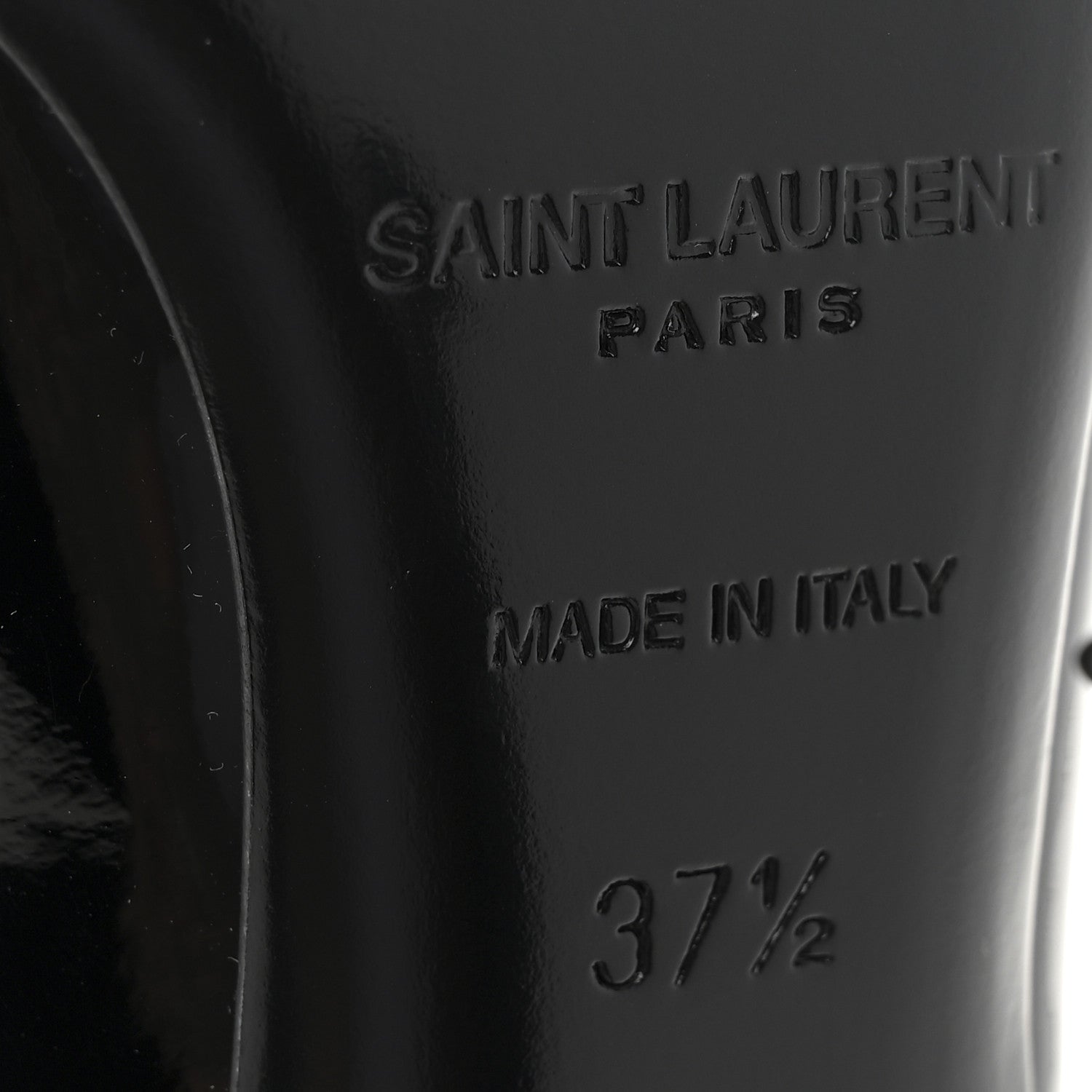 Saint Laurent Patent Calfskin Opyum 110 Pumps 37.5 Black 8 of 11