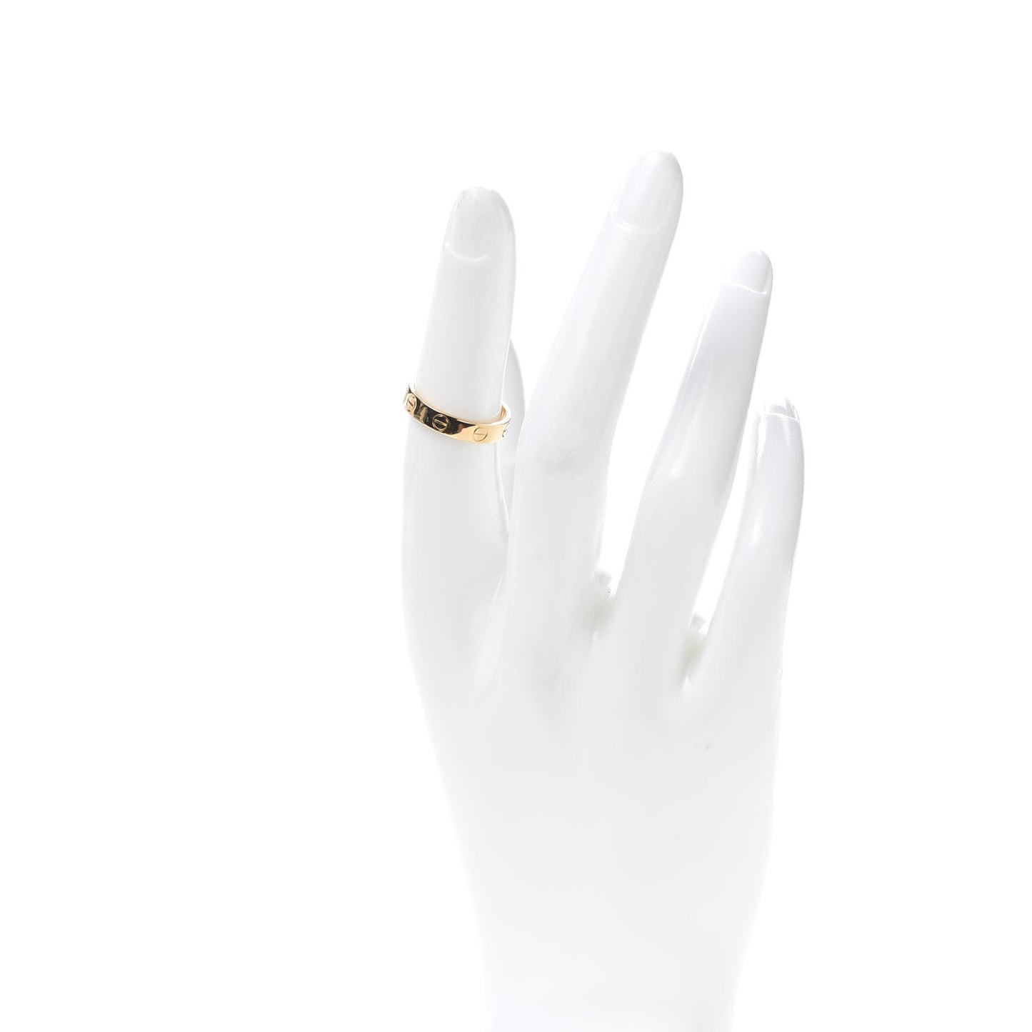18K Yellow Gold 3.5mm LOVE Wedding Band Ring 51 5.75