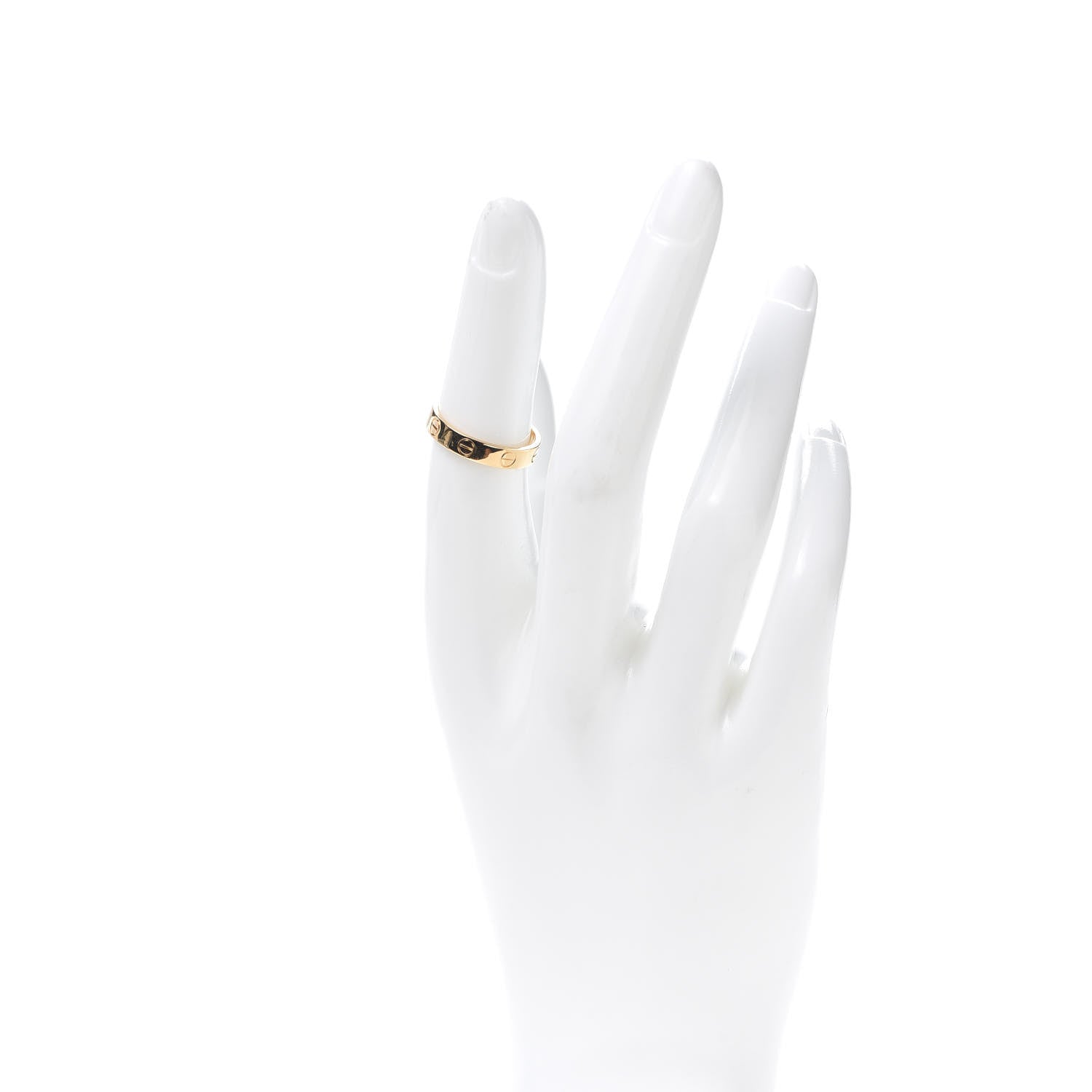Cartier 18K Yellow Gold 3.5mm LOVE Wedding Band Ring 51 5.75 2 of 5
