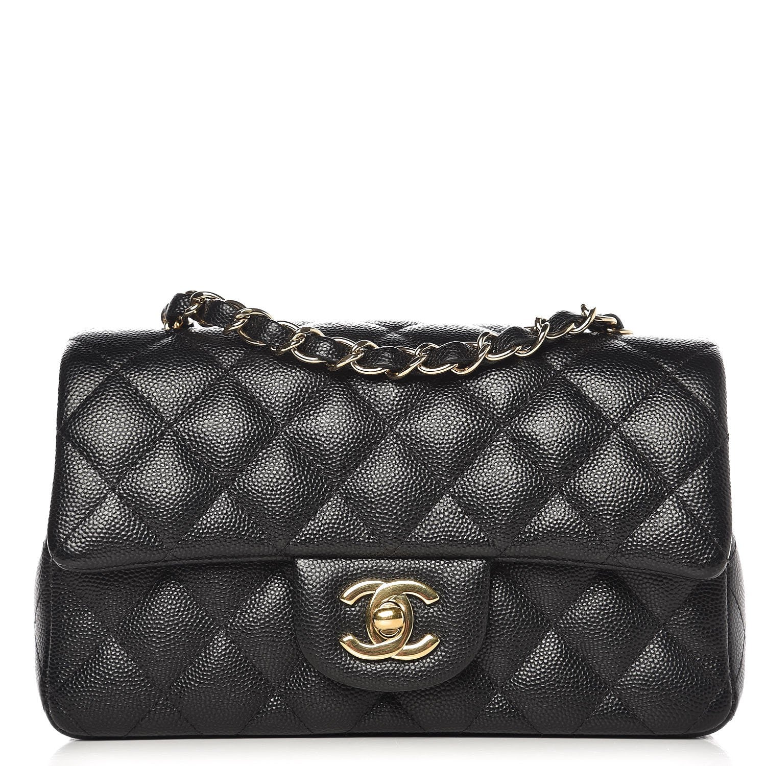 Chanel Caviar Quilted Mini Rectangular Flap Black 1 of 14