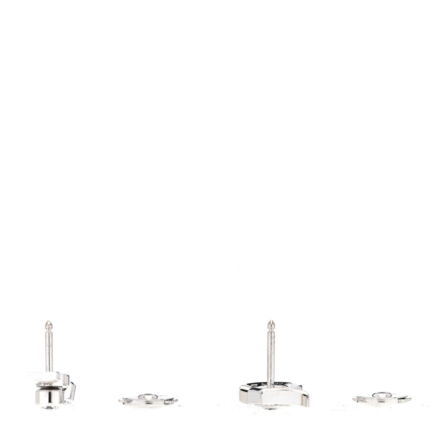 Chanel 18K White Gold Diamond No 5 Transformable Earrings 3 of 4