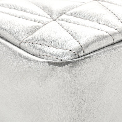 Versace Metallic Nappa Quilted Virtus Mini Camera Bag Silver 10 of 10