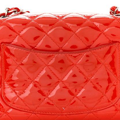 Chanel Patent Calfskin Quilted Mini Rectangular Flap Red 14 of 15