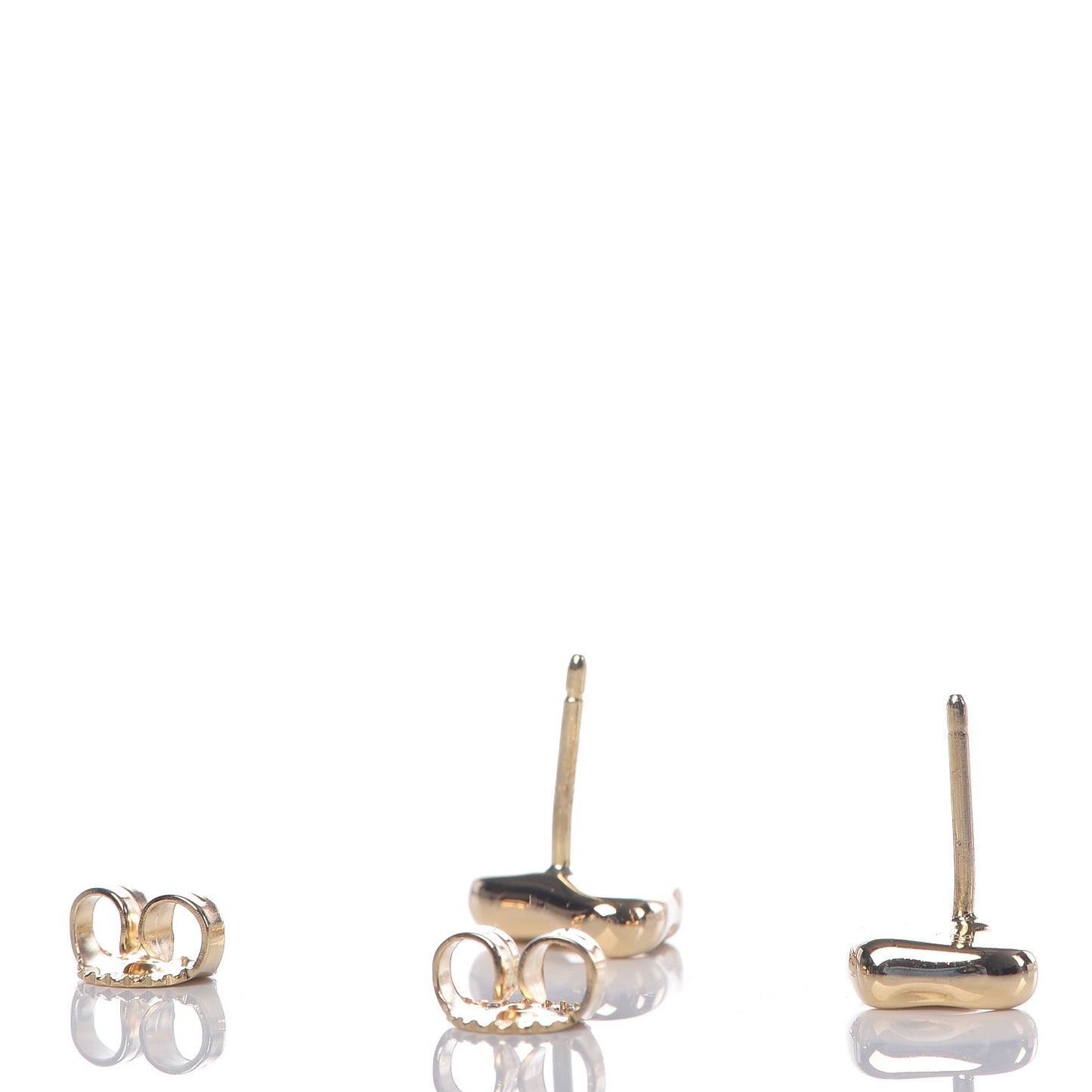 18K Yellow Gold 10mm Elsa Peretti Full Heart Earrings