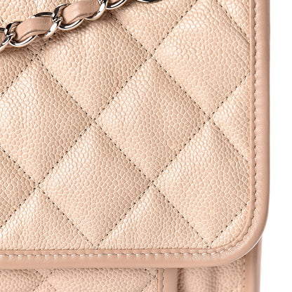 Chanel Caviar French Riviera Large Flap Beige 9 of 12