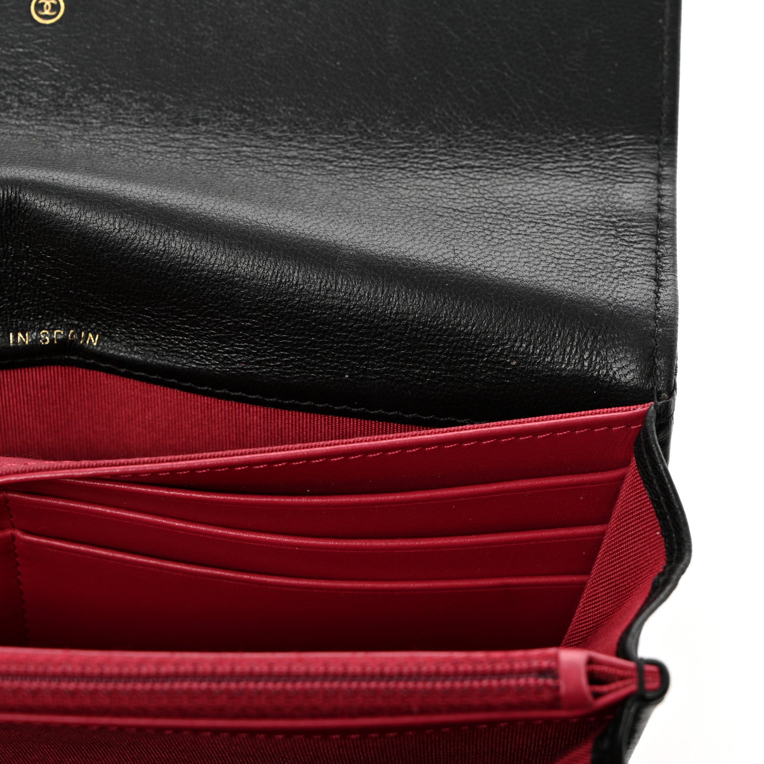 Chanel Lambskin Quilted Chanel 19 Flap Wallet Black 10 of 11