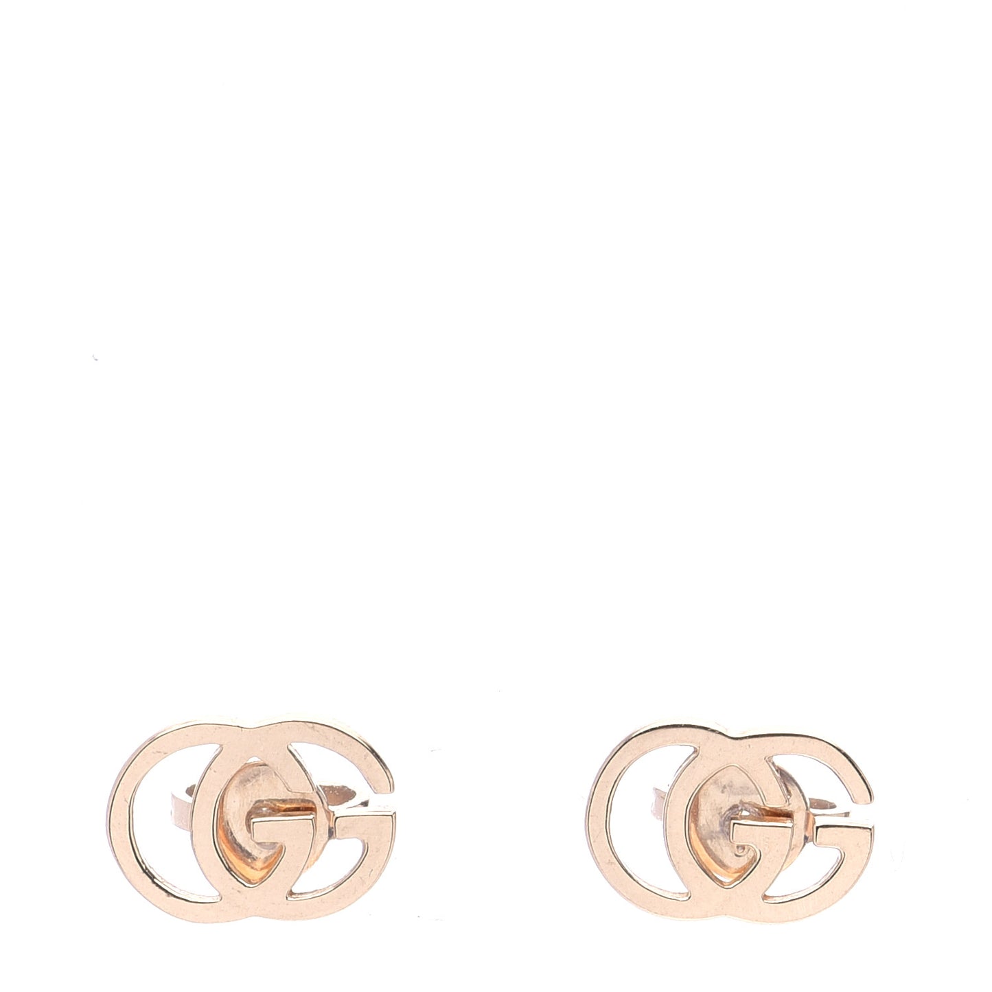 18K Yellow Gold GG Tissue Stud Earrings