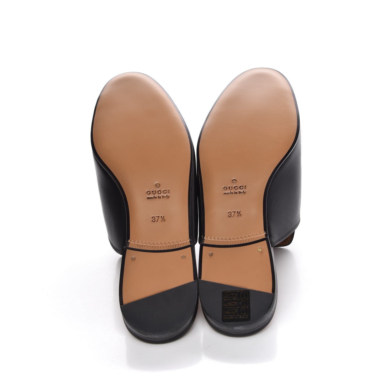 Gucci Calfskin Womens Princetown Slippers 37.5 Black 5 of 9