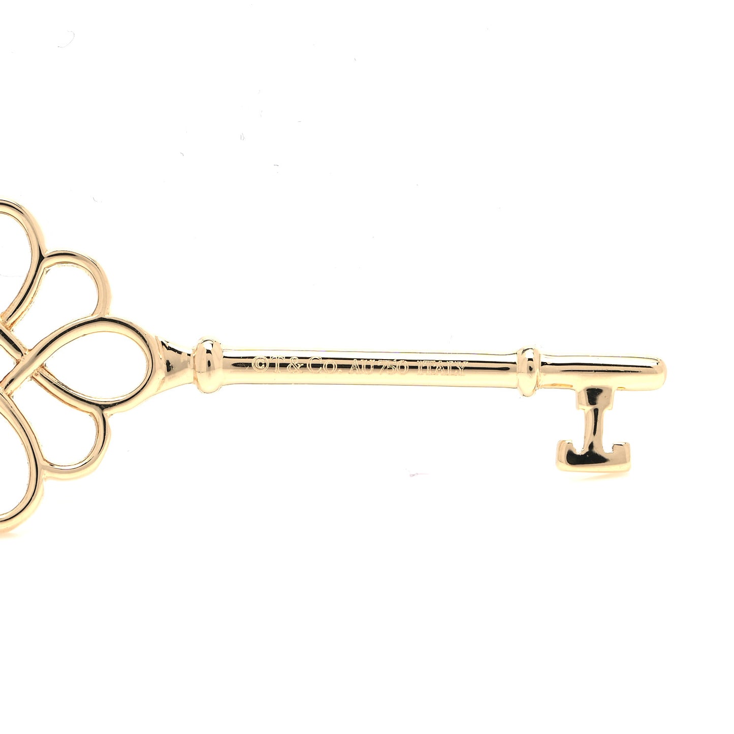 18K Yellow Gold Knot Key Pendant