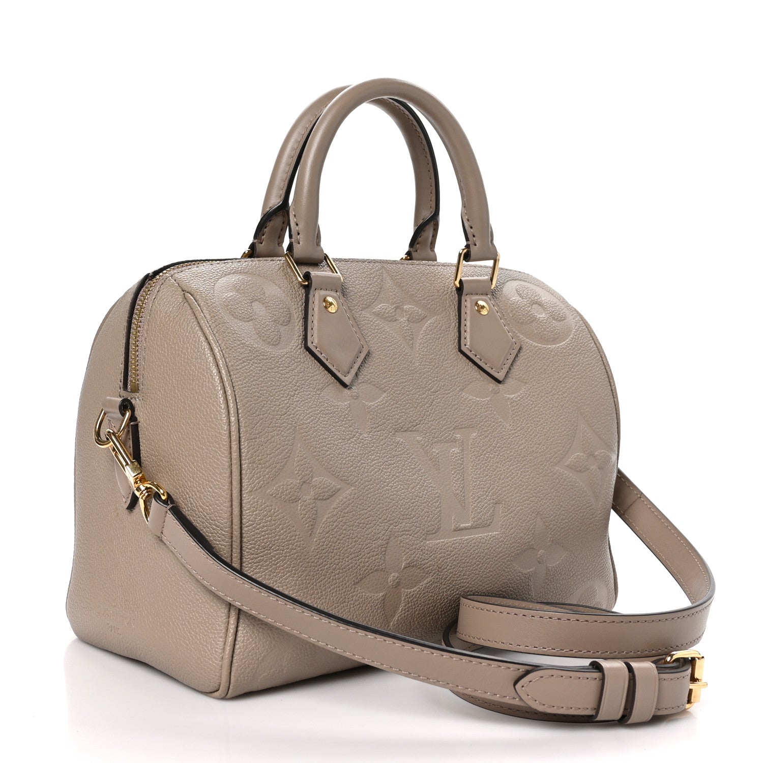 Louis Vuitton Empreinte Monogram Giant Speedy Bandouliere 25 Tourterelle 3 of 11