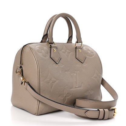 Louis Vuitton Empreinte Monogram Giant Speedy Bandouliere 25 Tourterelle 3 of 11