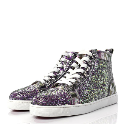 Christian Louboutin Veau Velours Strass Womens Louis Flat Sneakers 39 Renaissance 3 of 7