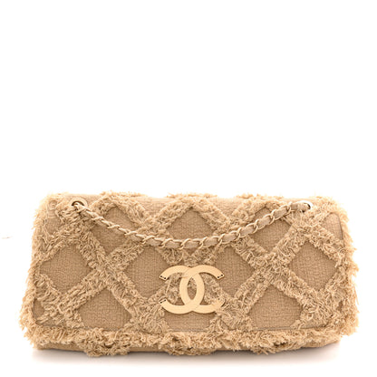 Chanel Tweed Nature Flap Dark Beige 1 of 11