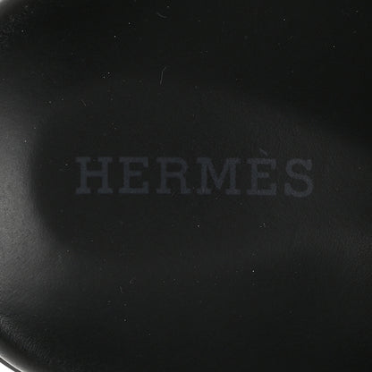 Hermes Calfskin Womens Chypre Sandals 36.5 Black 8 of 9