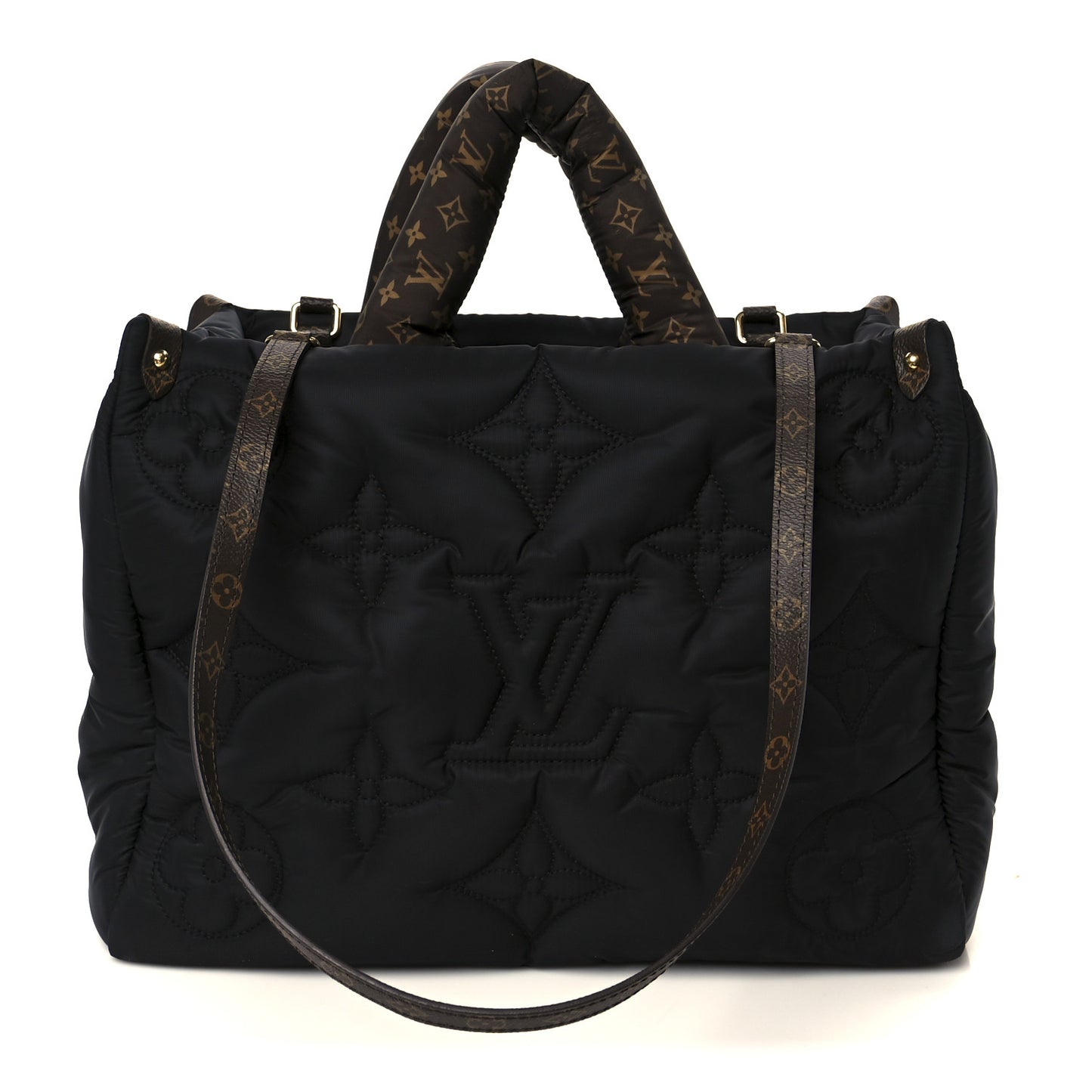 Econyl Monogram Pillow Giant Onthego MM Black