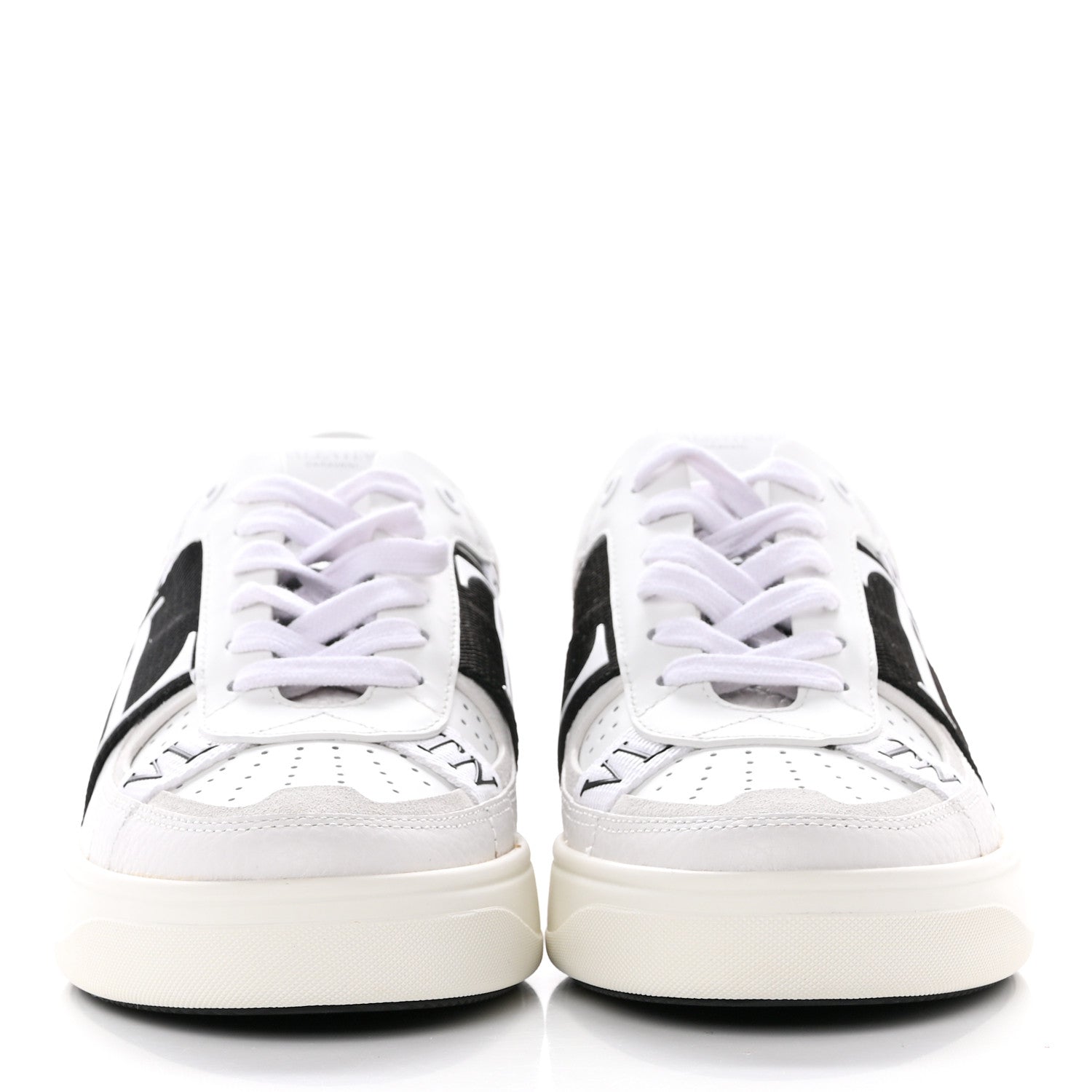 Valentino Garavani Calfskin Womens VL7N Sneakers 39.5 Black White 2 of 9