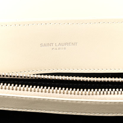 Saint Laurent Calfskin Y Quilted Monogram Medium Loulou Chain Satchel Crema Soft 7 of 11