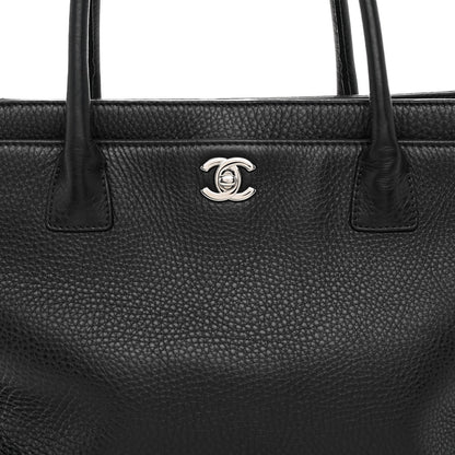 Chanel Deerskin Cerf Executive Shopper Tote Black 9 of 12