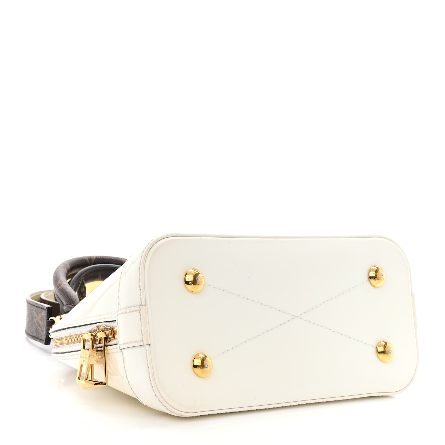 Louis Vuitton Patent Monogram Alma BB White 4 of 13