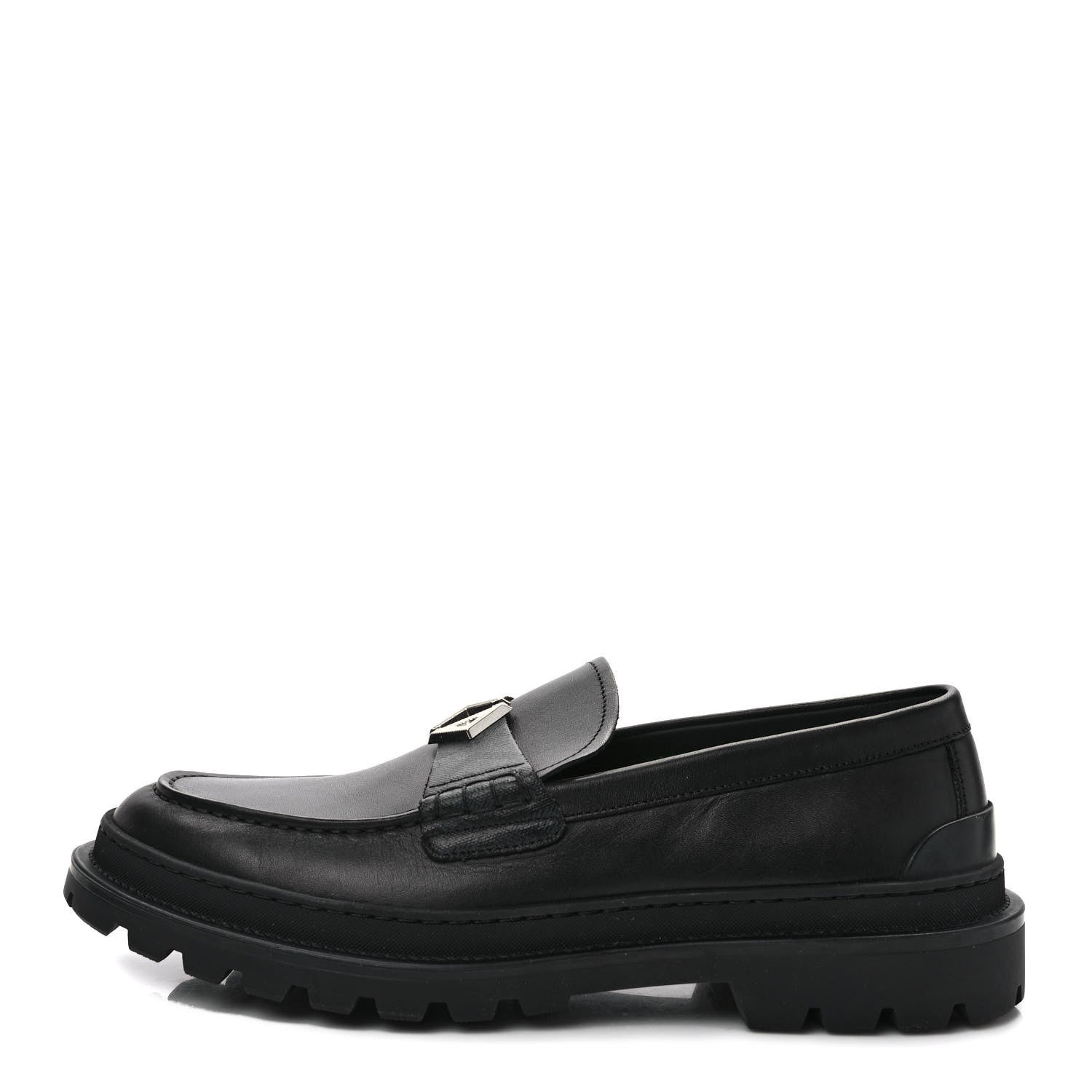 Christian Dior Calfskin CD Loafers 44 Black 1 of 9