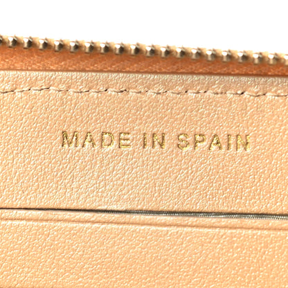 Chanel Iridescent Caviar Quilted Medium Zip Around Wallet Beige 6 of 8