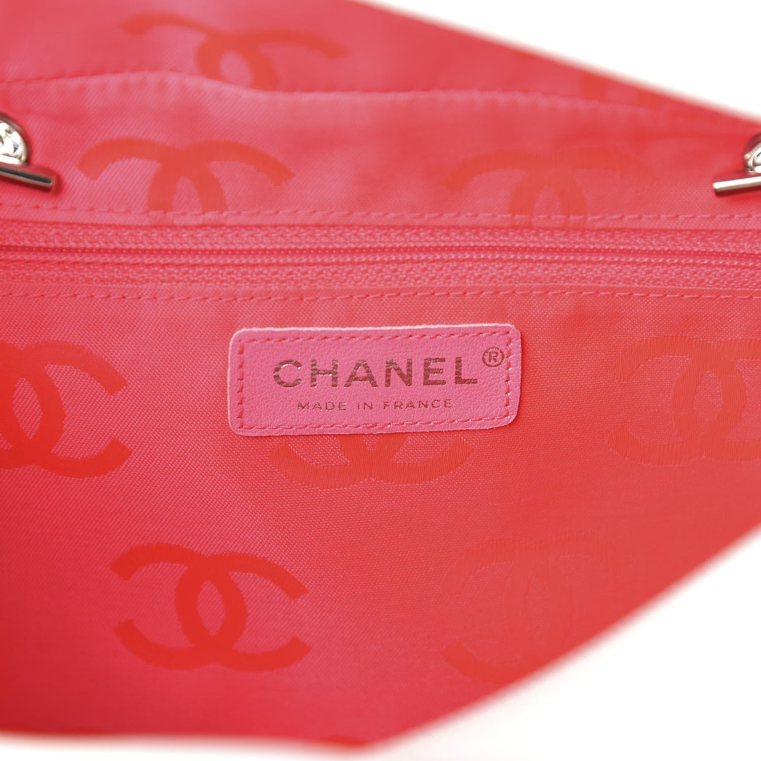 Chanel Calfskin Quilted Large Cambon Bowler White Black 8 of 11