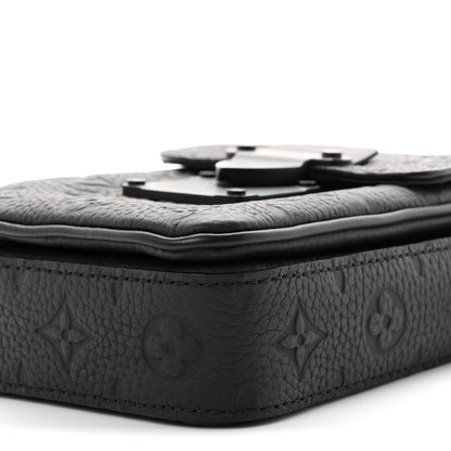 Louis Vuitton Taurillon Monogram S Lock Wearable Wallet Black 8 of 8