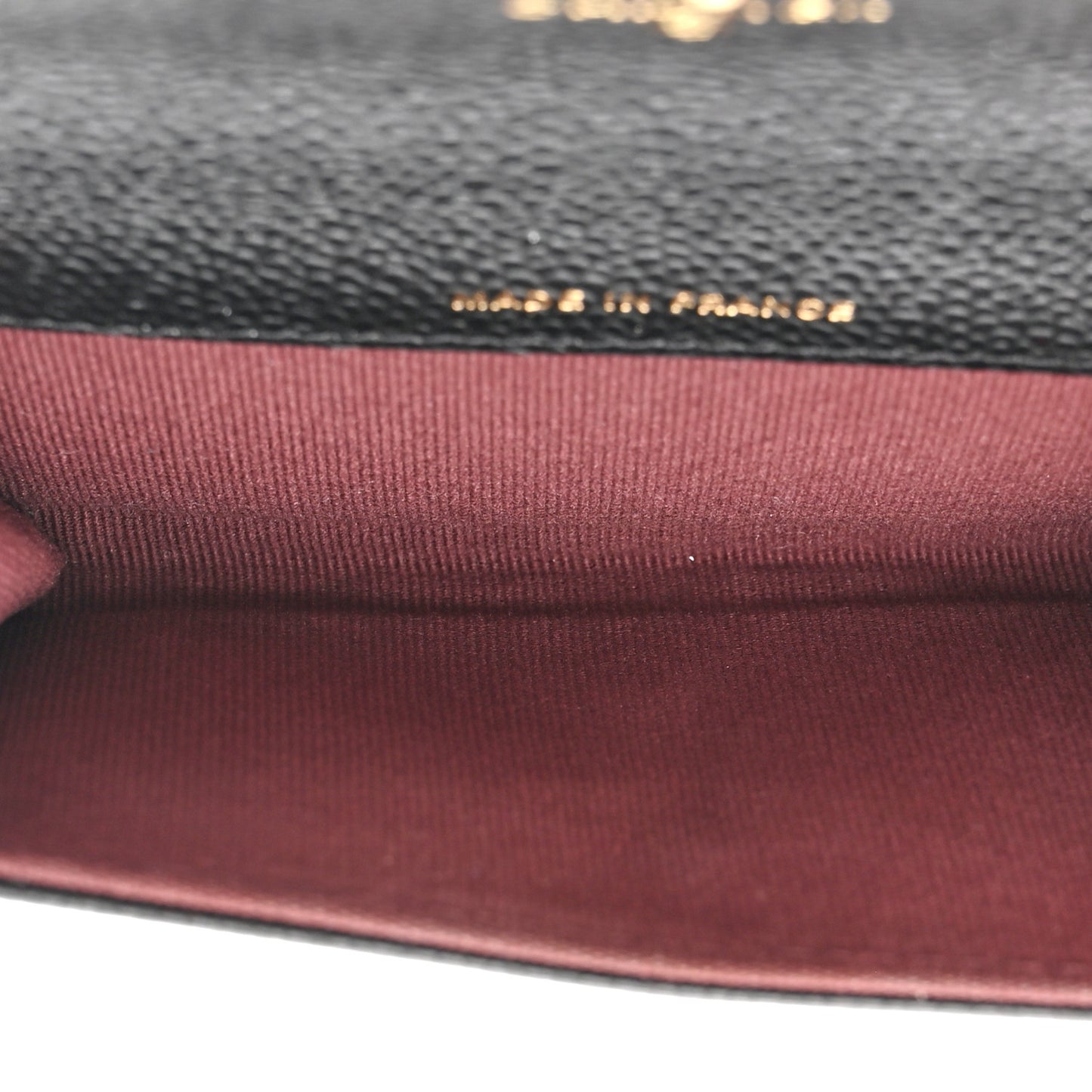 Caviar Quilted Flap Card Holder Wallet Black