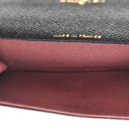 Chanel Caviar Quilted Flap Card Holder Wallet Black 5 of 9