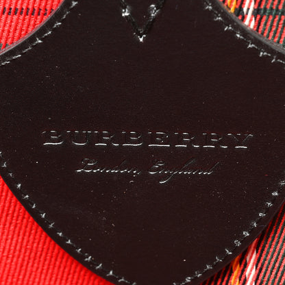 Burberry Vintage Check Medium The Giant Reversible Tote Antique Yellow Bright Red 9 of 16